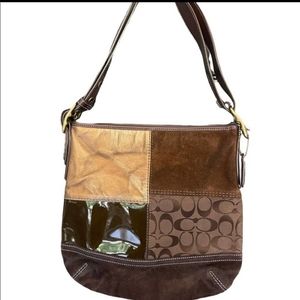 Coach Patchwork Crossbody Leather Purse F06J-F10421